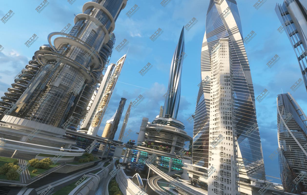 images/goods_img/20210113/3D Central business district. Future city. Part 1/3.jpg